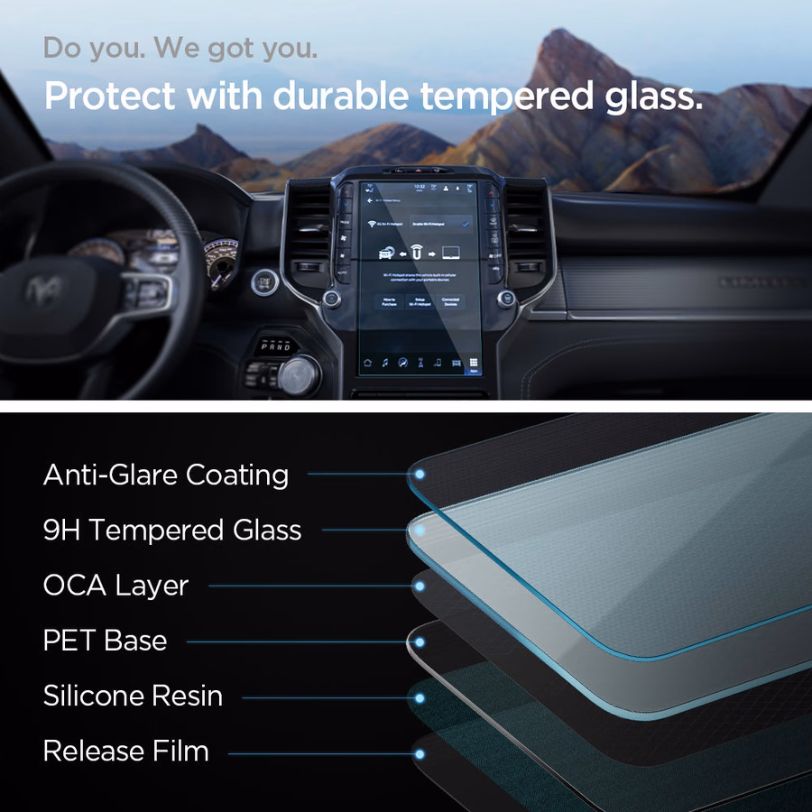 ダッジモデル用スクリーンプロテクター GLAS.tR SLIM | 反射防止