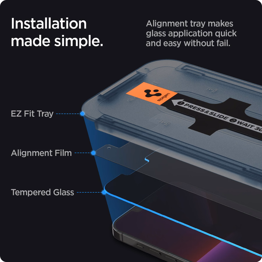 iPhone 13シリーズ - GLAS.tR EZ Fit プライバシー保護ケース