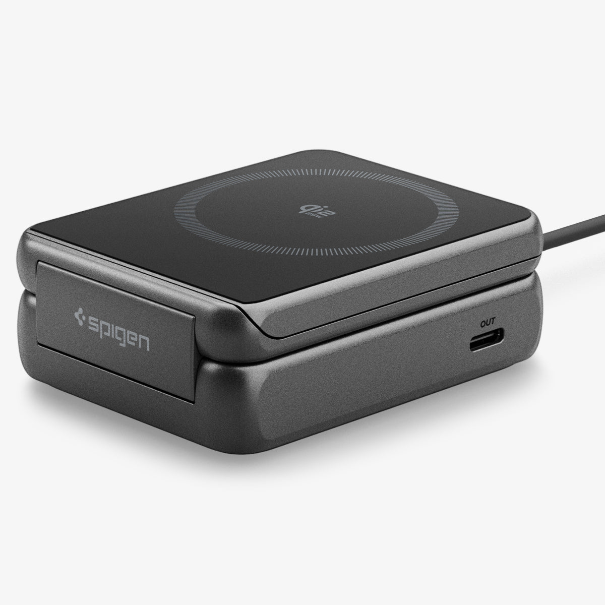 2-in-1 マグネット式 qi2.2 ワイヤレス充電器 ef302moq マグフィット