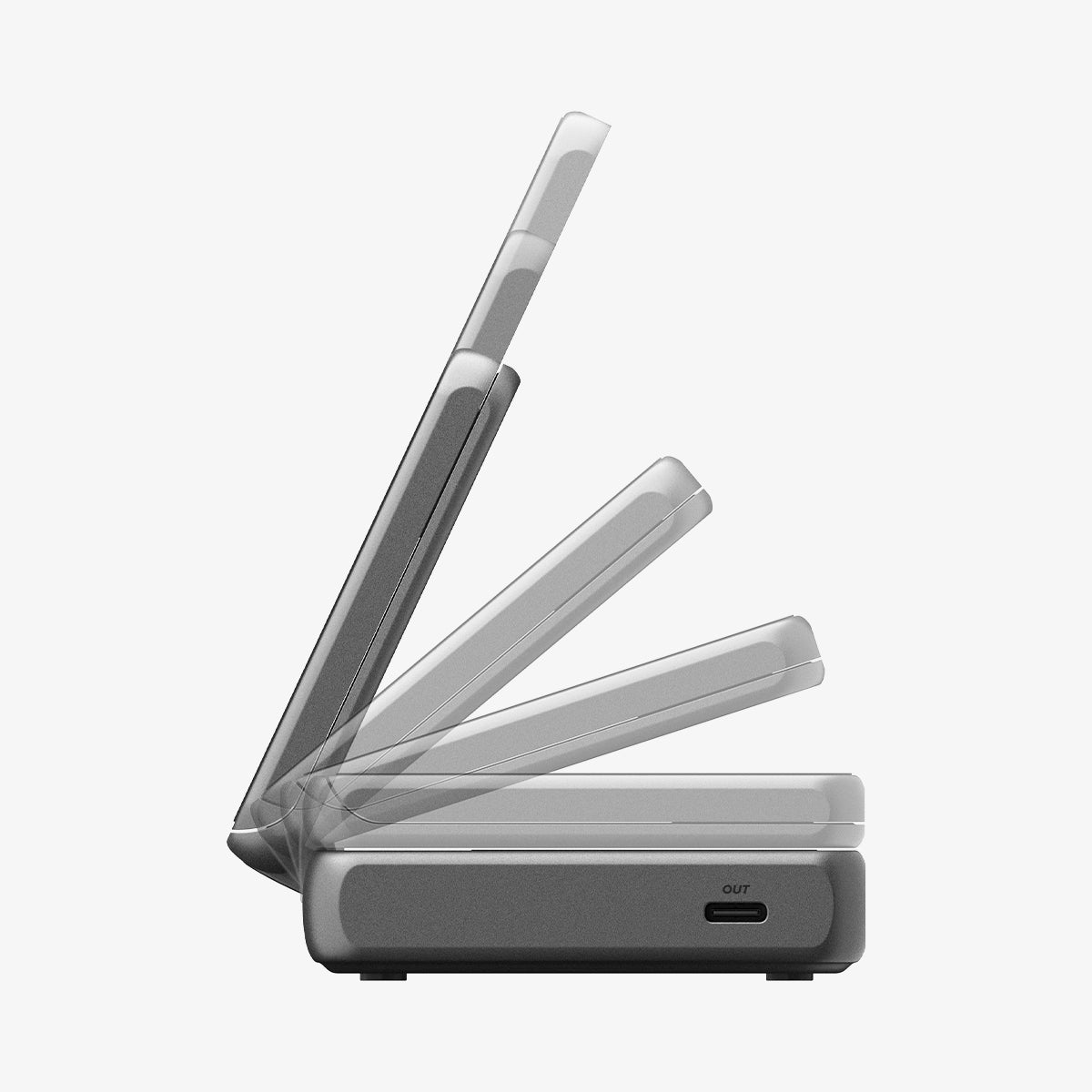 2-in-1 マグネット式 qi2.2 ワイヤレス充電器 ef302moq マグフィット
