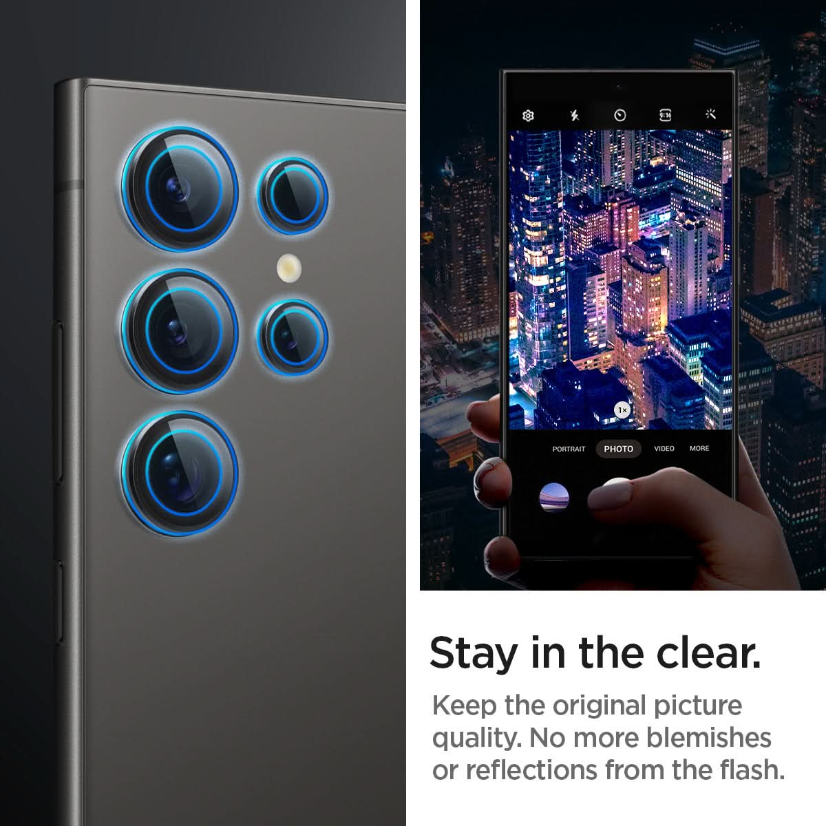galaxy s24シリーズ - optik pro ez fitレンズプロテクター