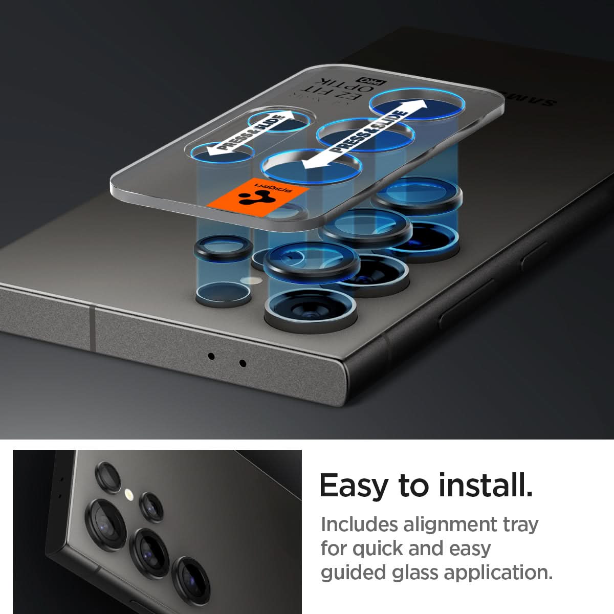 galaxy s24シリーズ - optik pro ez fitレンズプロテクター